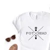 Pot tête fleur femmes t-shirts hauts décontracté drôle t-shirt pour dame haut t-shirt Hipster 6