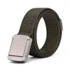 Belts Men's Smooth Buckle Quick Dry Durable Nylon Waistband Solid Color Belt BLTRD0018