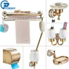 Handdoekrekken badkamer accessoire antiek messing luxe papieren houder toiletborstel rek commodity mand plank zeep schotel ring haardroger 221102