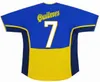 #7 Guillermo #10 Roman Camiseta de Futbol 2001 2002 Boca Juniors Retro Soccer Jersey 01 02 Fotbollskjorta Hem Blue Yellow Classic Antique