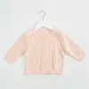 Jackets 0-24m Baby Girls Coat Spring Autumn Cotton Knitted Long Sleeve Boys Thin Outwear Tops Children Cardigans