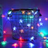 Strings Star USB String Light Room Decoration Festa di Natale Outdoor Camping Modellazione decorativa Lampada a sospensione