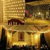 Strings LED Net Light Outdoor Christmas Mesh String Connectable Window Curtain Fairy For Holiday Party Decor