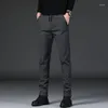 Men's Pants 2022 Autumn Winter Casual Men Cotton High Quality Designer Zipper Pocket Elegant Blue Long Formal Trousers Male 28-38