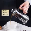 Koffiepotten 350 600 800 1000 ml Franse Press Tea Maker Hoge temperatuur Roestvrijstalen filterbestendige espressomachine