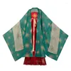 Scenkläder kinesisk traditionell forntida sommardansprestanda kostymer hanfu blommig tryck klänning japansk kimono cardigan cosplay 2022