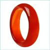 Кластерные кольца кластерные кольца красное сердечно -хрустальное кольцо натуральное агат -равнина для женщин и девочек модные украшения доставка 202 dhirs