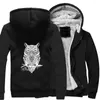 Herrjackor jujutsu kaisen japansk anime tryck harajuku för män hoodie förtjockar hoodies vinter varm fleece jacka blixtlås kläder