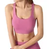Yoga Outfit Women Sports Bras Running Stest Crops Tops Strockproof Instroom Cross Beauty Back Quick Drying Fitness Bralette J22