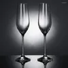 ワイングラス220ML 2PCSシルククリエイティブウェディングシャンパンフルートクリスタルブライドグルームトーストカップバーバブルチューリップカクテルカップ