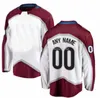 커스텀 콜로라도 챔피언 Cale Makar Hockey Jersey Nazem Kadri Mikko Rantanen Gabriel Landeskog Nathan Mackinnon Sakic Burakovsky Toe