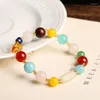 Strand Natural Agate Multi-Treasure Bracelet Women's Tianhe Stone Aquamarine Beeswax Lapis Lazuli Jewelry