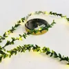 Cordes artificielles feuille verte guirlande lumineuse arbre vigne LED fil de cuivre batterie/lampe alimentée par USB