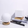 Bordslampor nordiskt tr￤ glas f￶r sovrum skrivbord lampa matande s￤ngen heminredning moderna nattljus st￥r belysningsarmaturer