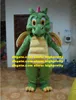 Green Dragon Dinosaur Dino Pterosaur Pterodactyl Mascot Costume Adult Cartoon Character Wedding Ceremony Beauty Parlor zz7703