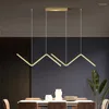 Lampy wiszące luksus żyrandol nowoczesna restauracja minimalistyczna złote czarny stół barowy salon kuchnia lampa sypialnia