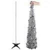 Christmas Decorations Aytai 5ft Up Tinsel Tree With Stand Gorgeous Collapsible Artificial For Decoration Silver