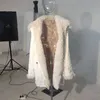 Futro męskie Faux Fur Pfhq Big Lapel Faux Furt Fash Fashion zagęszcza ciepłe pluszowe luksusowe modne modne kieszenie na guziki na zewnątrz Nowe 2022 Casual T221102