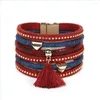 Bangle Bangle Ornapeadia 2022 Bracelet For Women Bohemian Fashion Mtilayer Denim Fringe Wide Brim Wholesale Bangles Drop Delivery Je Dh6Gi