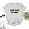 June Hannah Tops Print vrouwen T -shirts Casual grappig t -shirt voor Lady Yong Girl Top Tee