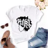 Black Girl Fly Afro Tee Imprimer Femmes Hipster Drôle T-shirt Lady Yong Top 6 Couleurs