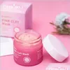 Other Skin Care Tools 60G Pink Clay Mask Pore Black Dots Blackhead Deep Cleansing Masks Against Face Acne Exfoliating Facial Beauty Dhnnb