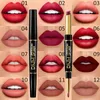 2in1 Lipstick Lipstick 12 Cores fosco 24h e com maquiagem labial para mulheres Labiales durar mais 24 Horas originales