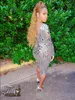 Cinderella Mirror Crystal Short Prom Cocktail Dresses 2023 Sparkly Kne Length Long Sleeve African Aso Ebi Evening Gown