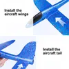 Diecast model auto schuimvliegtuig Launcher Epp Bubble Airplanes Glider Hand Throw Catapult Toy For Kids Guns Aircraft Shooting Game 221103