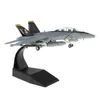 Diecast Model car 1/100 Scale F/A-18 Strike Fighter Plane Display with Stand 221103