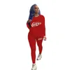 Designer Autumn Tracksuits Women Home Clothes Two Piece Pants Jogger Set Casual Long Sleeve Printed T-shirt Leggings