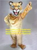 Brown Cougar Leopard Panther Pard Mascot Animal Costume Adult Cartoon Charakter album obrazu Anime Kostiumy ZZ7711