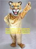 Brown Cougar Leopard Panther Pard Animal Mascot Kostuum volwassen stripfiguur Album van schilderij Anime kostuums ZZ7711