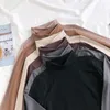 Kobietowa odzież sutowa 2022 Kobiety z dno koszulą zimą plus aksamitne t-shirt z długim rękawem