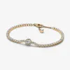 Sparkling Halo Tennis Charm Armband Women's Jewelry Gift Diy Fit Pandora Style Accessories