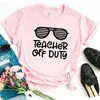 Leraar off duty dames dames tee t-shirt casual hipster grappige dame yong girl top