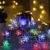 Juldekorationer 10m Fairy Lights ￅr 2022 Garland Light Ornament Decoration f￶r LED Snowflakes String Home Decor Navidad