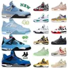 2023 4 4s Mens Designer Sneakers Top Jumpman Basketball Shoes New Arrival OW White UNC University Lake Blue Encore Green Glow Red OreoJORDON JORDAB