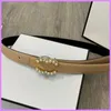 Belts Women new Fashion Belt Pearl Golden Belts For Ladies Designer Width 2 5cm With Diamonds Casual Waistband Mens Genuine Leather D2112232F244J