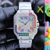 20237wyi armbandsur Diamond Watch Automatic Mechanical Movement Mens Watch Waterproof Armband Sapphire Busins ​​Wristwatch Stainls Steel 40mm W W