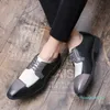 드레스 신발 공식화 PU 가죽 패션 포인트 발가락 트렌드 컬러 일치 단순