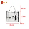 Totes Luxury Designer Handbag Women's Bags Fashion Trend Wool Edge Leather Letter Print Tote Simple Casual Shoulder Messenger Bag