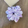 Floral Soft Hair Scrunchies Warm Elastic Hairband Women Girls Perseegerhouder Rubberen band Haaraccessoires