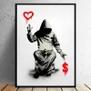 Funny Paintings Street Art Banksy Graffiti Wall Arts Canvas Painting Poster and Print Cuadros Wall Pictures for Home Decor No Frame