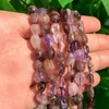 Beads Natural Irregular Purple Ghost Quartz 6-8mm Smooth Loose Stone Spacer For Jewelry Making DIY Bracelet 15''Strand