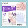 Autres outils de soins de la peau Efero Masque hydratant pour les mains Gants Outil de spa exfoliant Beauté Nourrir les soins de la peau 6 paires Drop Delivery 2022 He Dhalk