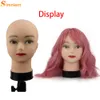모자 디스플레이를 만들기위한 클램프 여성과 가발 스탠드 대머리 마네킹 머리 미용 인체 모형 메이크업 연습 221103