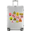 50 pièces autocollants d'avertissement interdiction de Danger pour voitures Skateboard réfrigérateur guitare ordinateur portable moto vélo valise ordinateur portable voyage classique jouet Cool décalcomanies autocollant