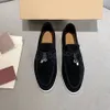 LP läder casual skor mocka promenad charms loafers womens män lyx designer loafers klassisk bekväm slil på lägenheter skor affärsklänningskor körskor 35-45