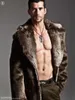 Men's Fur Faux Men Coat Winter Long Imitation Rabbit Integrated Windbreaker Suit Collar T221102